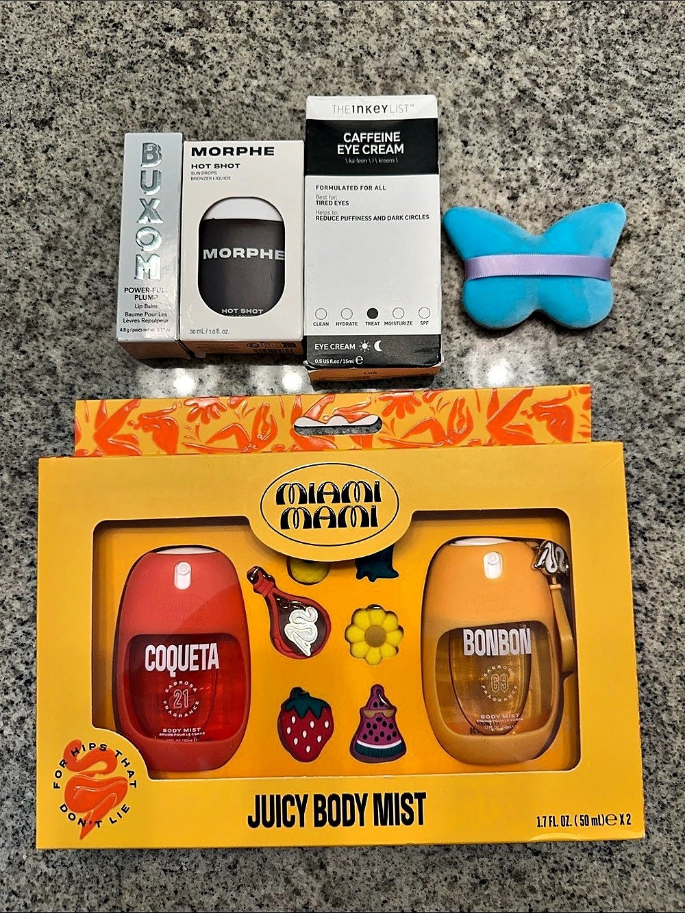 Sol de Janeiro Miami Mami Juicy Body Mist Set, Lip Balm, Eye Cream, Bronzer drop